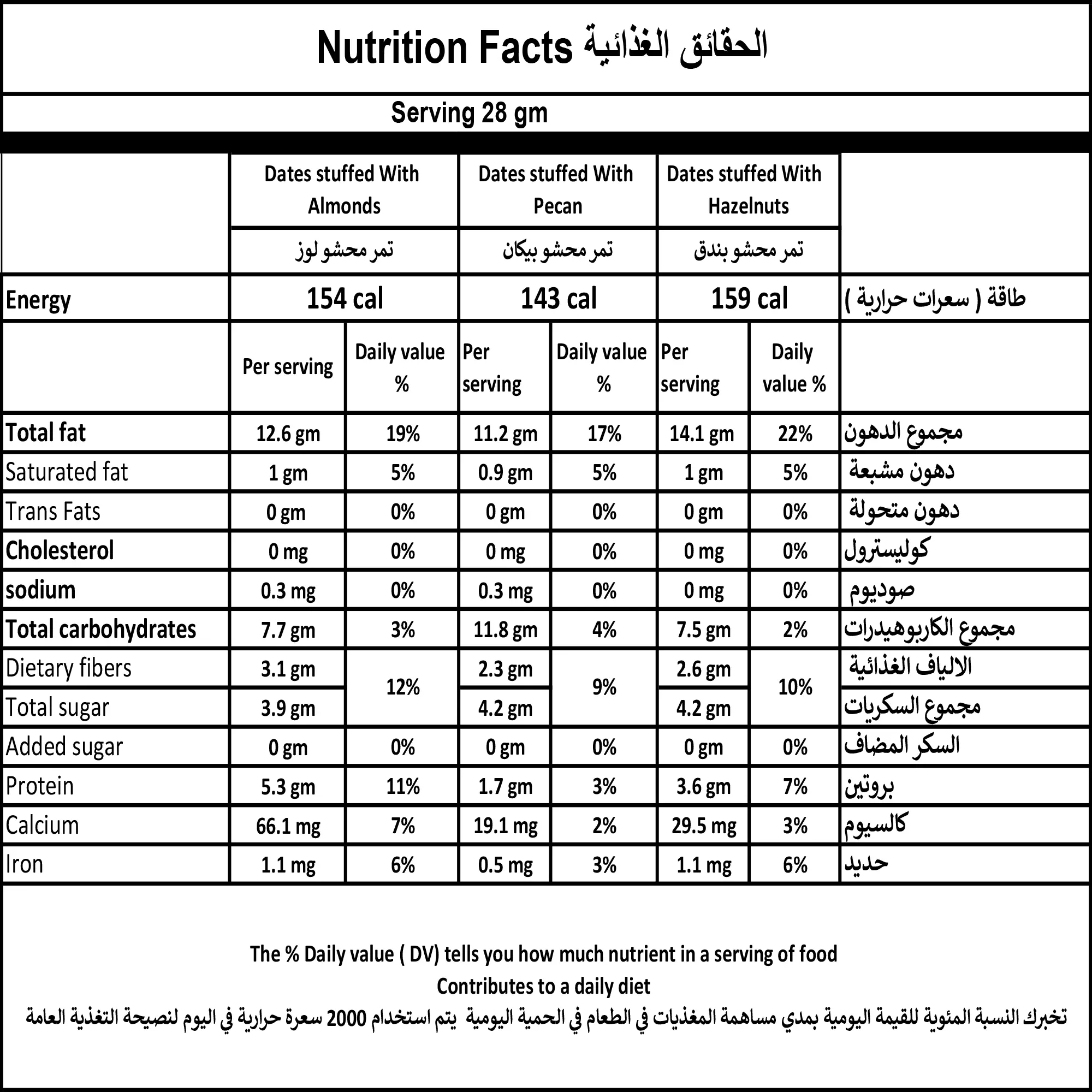 بلح محشى لوز - 200 جم